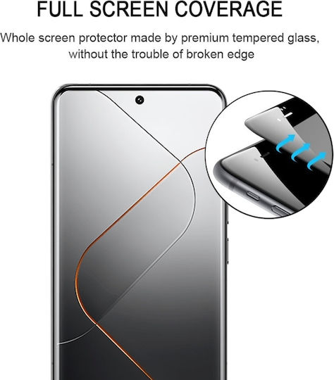 3D Tempered Glass Black (Xiaomi 14 Pro)