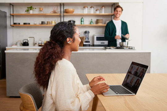 JVC HA-NP1T Open Ear Bluetooth Handsfree Ακουστικά με Αντοχή στον Ιδρώτα και Θήκη Φόρτισης Maroon