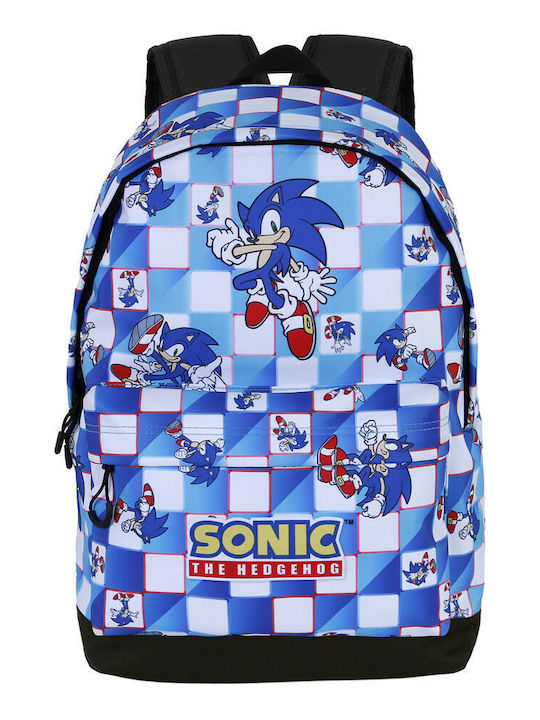 Karactermania Sonic The Hedgehog Blue Lay Σχολική Τσάντα Πλάτης Δημοτικού Μπλε