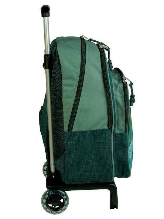 Busquets Xsport School Bag Backpack Junior High-High School Green with Water Bottle Holder