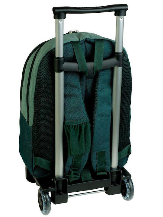 Busquets Xsport School Bag Backpack Junior High-High School Green with Water Bottle Holder
