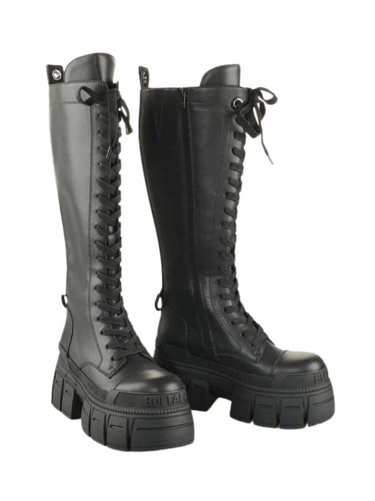 Buffalo Leather Women's Boots Black