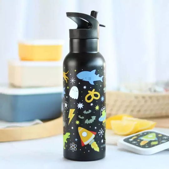 A Little Lovely Company Bottle XL Double Wall Stainless Steel 500ml Galaxy Dbsxga81 #dbsxga81