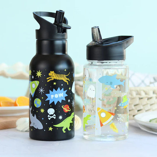 A Little Lovely Company Double Wall Stainless Steel Bottle 350ml Galaxy Dbssga78 #dbssga78