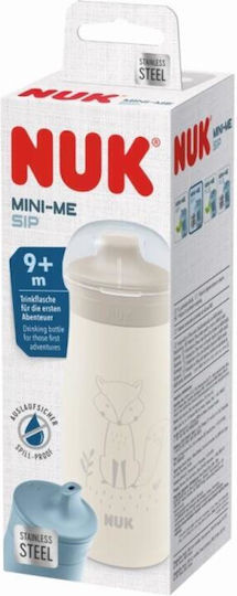 Nuk Minime Sip Παιδικό Παγούρι Ανοξείδωτο Non Spill Μπεζ 300ml