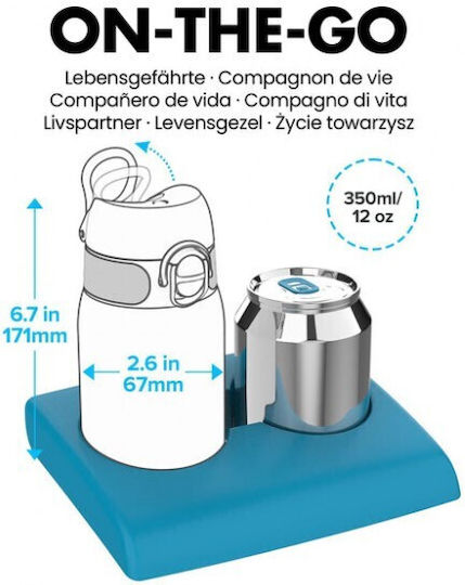 Ion8 Παιδικό Παγούρι Πλαστικό με Βιδωτό Καπάκι Non Spill Πράσινο 350ml