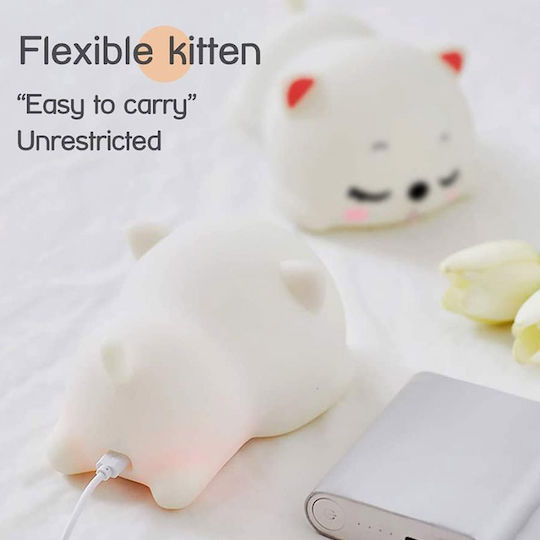 Led Kids Decorative Lamp Rechargeable with Color Changes Multicolour 13.5x10x8εκ.
