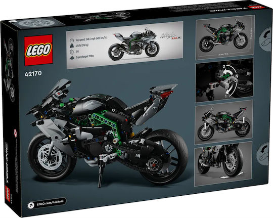 LEGO Technic Kawasaki Ninja H2r Motorcycle for 10+ Years 643 Pieces