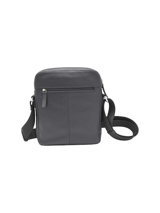 7.Dots Leather Men's Bag Shoulder / Crossbody Black