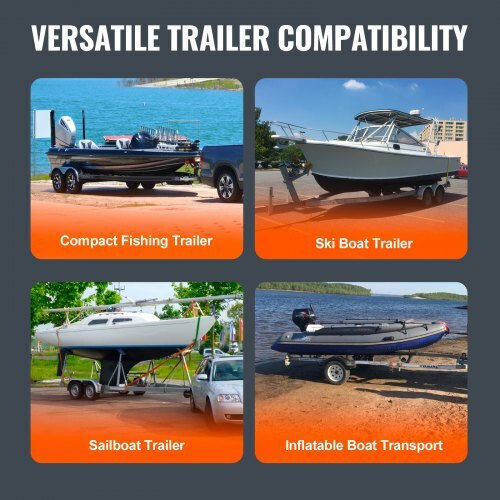 Vevor Adjustable Boat Trailer Guides 0.7m 2 Pcs Heavy Duty Rust Resistant for Recreational Boats Ctcdgtxtx000zavy0v0