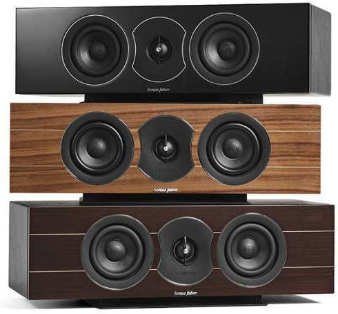 Sonus Faber Lumina CI Hi-Fi Speaker Central 100W 2 No of Drivers W52.3xD21.2xH16.8cm. Walnut