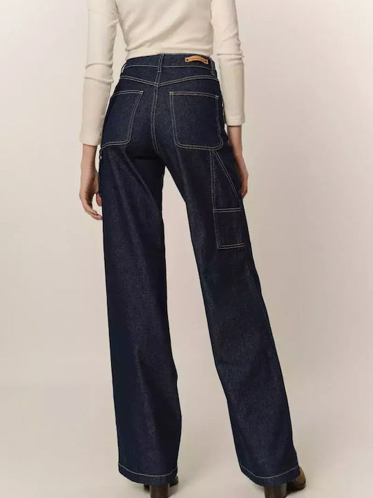 Hoch tailliert Damenjeans Dk Blue Denim