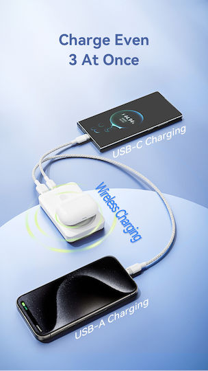 Vention FHTB0 MagSafe Power Bank 10000mAh 22.5W με Θύρα USB-A και Θύρα USB-C Power Delivery Μαύρο