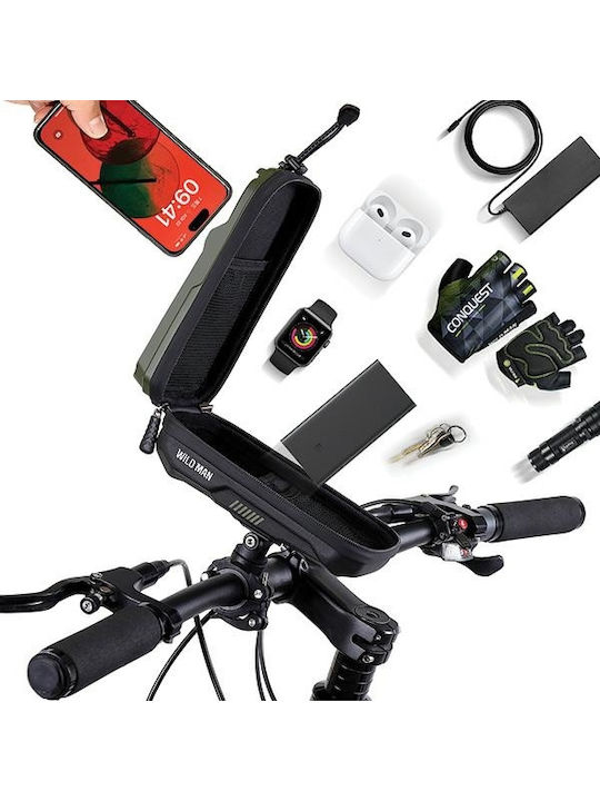 Wildman Gears GX330 Τσαντάκι Τιμονιού Ποδηλάτου Πράσινο