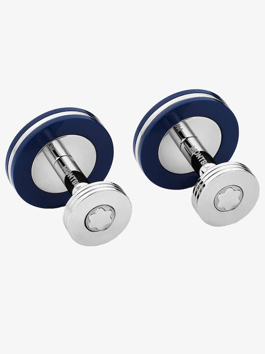 MontBlanc Pix Маншетници от Inox в Син Цвят