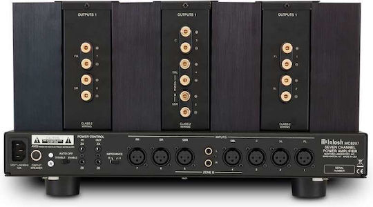 McIntosh MC8207 Τελικός Ενισχυτής Hi-Fi Stereo Μαύρος