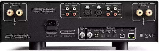 Hegel H400 Интегриран Hi-Fi усилвател Stereo Черен