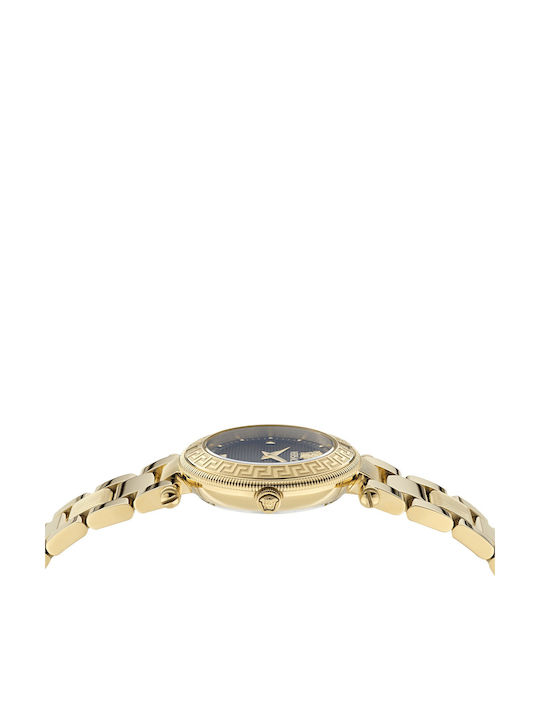 Versace Revive Damen Uhr mit Gold Metallarmband