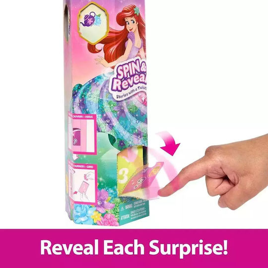 Disney Spin & Reveal Ariel Doll for 3+ years+ Years 12.7cm