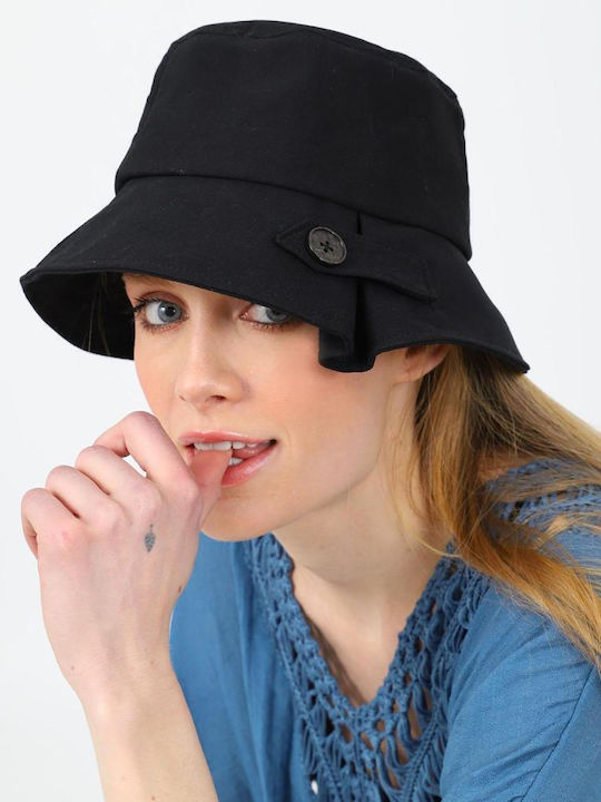 Doca Fabric Women's Bucket Hat Black