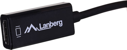 Lanberg Μετατροπέας mini DisplayPort male σε HDMI female 1τμχ AD-0005-BK