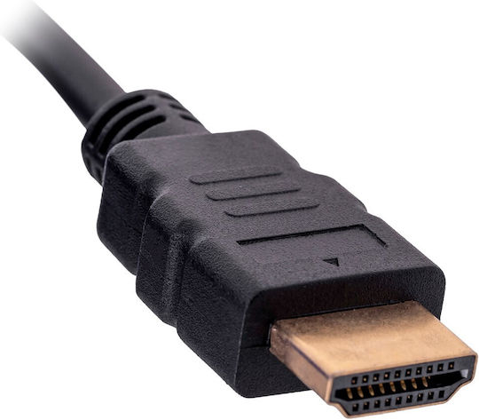 Lanberg Μετατροπέας HDMI male σε VGA female 1τμχ AD-0017-BK