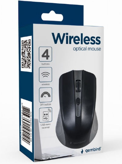 Gembird MUSW-4B-04 Wireless Mouse Gray/Black