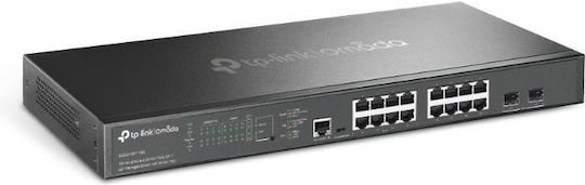 TP-LINK Omada SG3218XP-M2 v1 Managed L2 PoE+ Switch με 16 Θύρες Gigabit (1Gbps) Ethernet και 2 SFP Θύρες