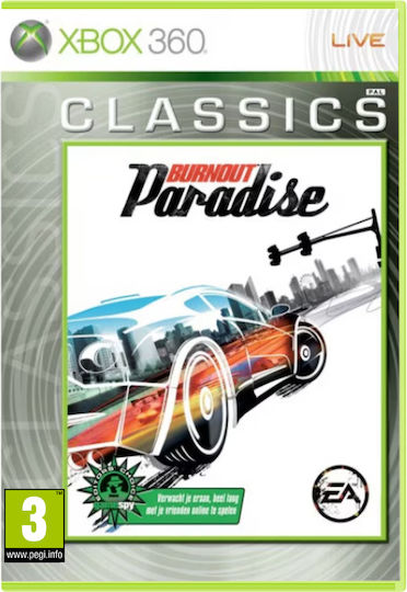 Burn Out Paradise Classics Edition XBOX 360 Game (Used)