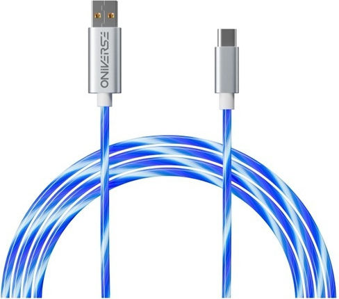 Oniverse Oniverse Quick Charge LED USB 2.0 Kabel USB-C männlich - USB-A Weiß 2m (ONICAB1-TYPEC2-WHT)