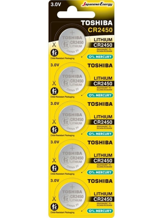 Toshiba Cp-5c Μπαταρία Λιθίου Ρολογιών CR2450 3V 1τμχ