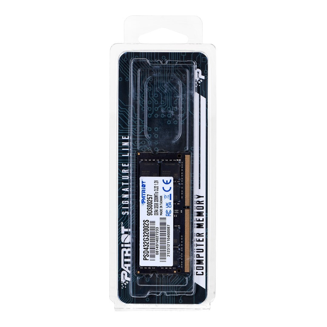 メモリー PATRIOT 32GB PSD432G32002S Patriot 32GB DDR4 RAM cu Viteză 3200 pentru Laptop (PSD432G32002S