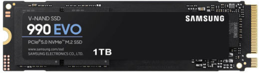 Samsung 990 EVO Plus SSD 1TB τύπου M.2 με σύνδεση PCI Express 5.0 (PS5 Compatible) MZ-V9S1T0BW
