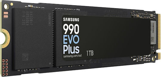 Samsung 990 EVO Plus SSD 1TB τύπου M.2 με σύνδεση PCI Express 5.0 (PS5 Compatible) MZ-V9S1T0BW