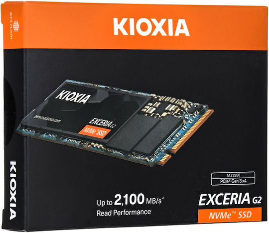 Kioxia Exceria G2 SSD 2TB M.2 Type PCI Express 3.0 Connection LRC20Z002TG8