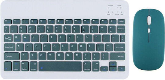 Yelandar AN-030 Ασύρματο Bluetooth Σετ Πληκτρολόγιο & Ποντίκι Αγγλικό US