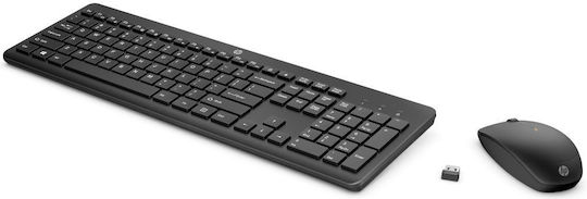 HP 235 Ασύρματο Σετ Πληκτρολόγιο & Ποντίκι Ελληνικό Γκρι