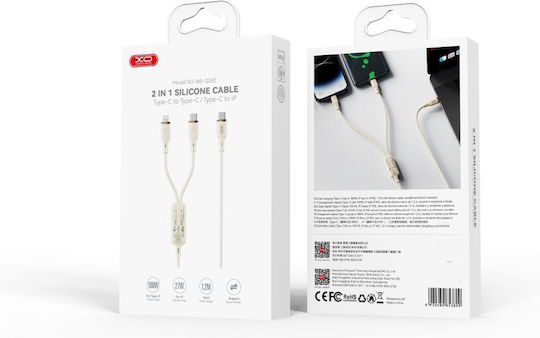 XO USB-C to Lightning Cable 60W White 1.2m (NB-Q262)