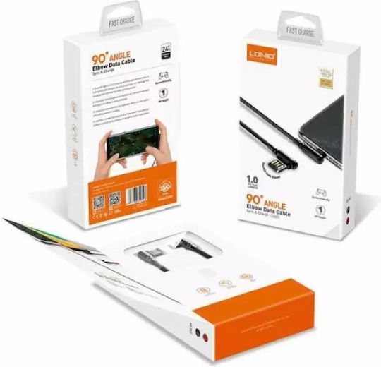 Ldnio Lc421 USB-A to Lightning Cable Γκρι (dLD-LC421LGR)