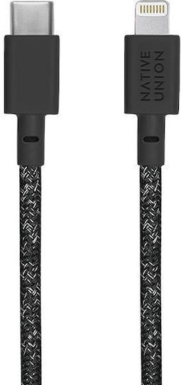 Native Union USB-C to Lightning Cable Μαύρο 3m (NCABLE-CL-CS-BK-NP)
