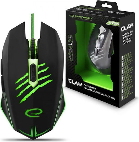 Esperanza MX209 Gaming Ποντίκι Μαύρο