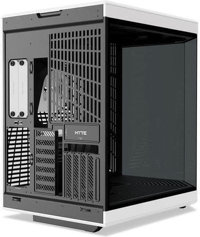 HYTE Y70 Gaming Midi-Turm Computergehäuse mit Seitenfenster Weiß / Schwarz
