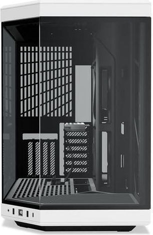 HYTE Y70 Gaming Midi-Turm Computergehäuse mit Seitenfenster Weiß / Schwarz