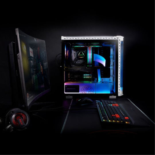 Adata XPG Battlecruiser Gaming Middle Tower Cutie de calculator cu iluminare RGB Negru