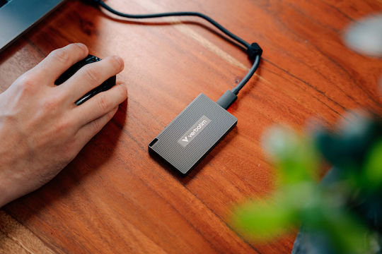 Verbatim Metal Mini USB-C Εξωτερικός SSD 512GB M.2 Μαύρο