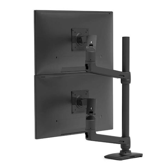 Ergotron LX Series LX Dual Βάση Γραφείου για 2 Οθόνες έως 40" με Βραχίονα