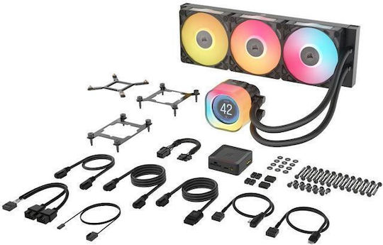 Corsair iCUE LINK TITAN 360 RX LCD Water Cooling AIO CPU with 3 120mm Fans and RGB Lighting