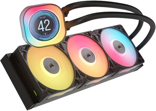 Corsair iCUE LINK TITAN 360 RX LCD Water Cooling AIO CPU with 3 120mm Fans and RGB Lighting