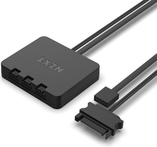 NZXT F120 RGB Core Gehäuselüfter mit Verbindung 4-Pin PWM 3Stück Schwarz