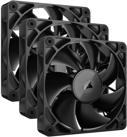 Corsair Ventilator Pentru Carcasă ICUE LINK RX120 MAX (2000rpm / 71.3cfm) cu Iluminare RGB și Conexiune 4-Pin PWM 3 Bucăți